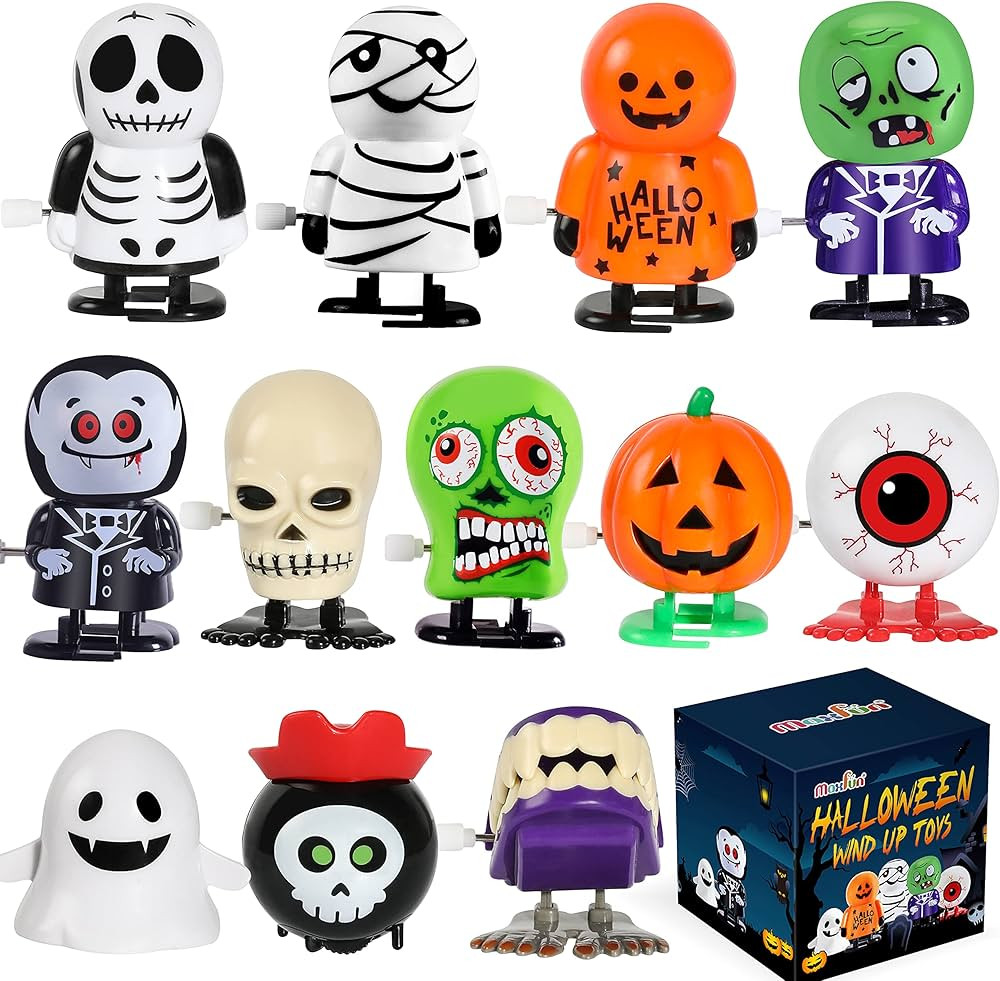 Max Fun 12pcs Halloween Wind Up Toys Assortment for Kids Halloween Party Favors Treat Bag Stuffer... | Amazon (US)