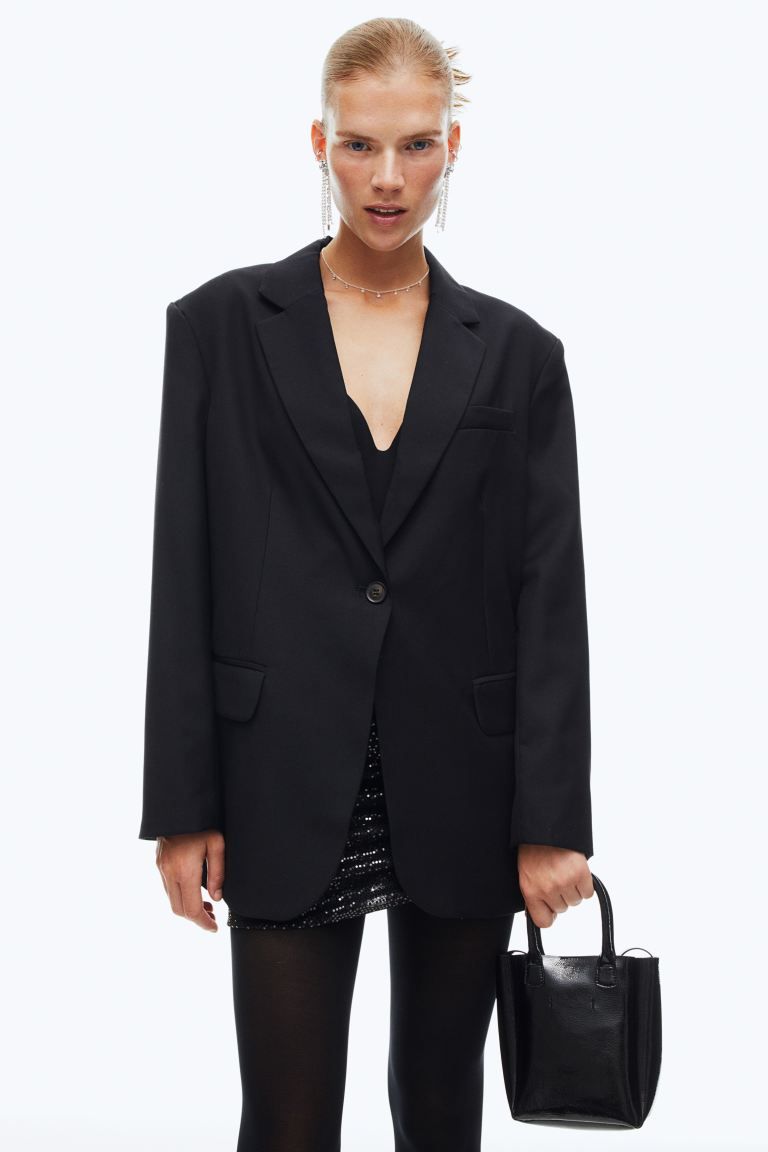 Oversized single-breasted blazer | H&M (UK, MY, IN, SG, PH, TW, HK, KR)