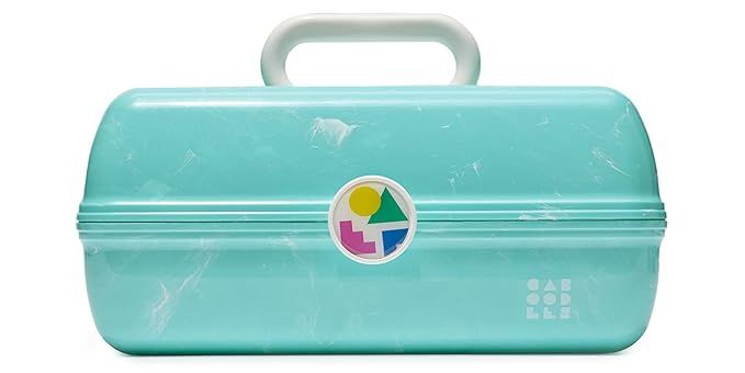 Caboodles On-The-Go Girl Retro Case, Turquoise Marble | Amazon (US)