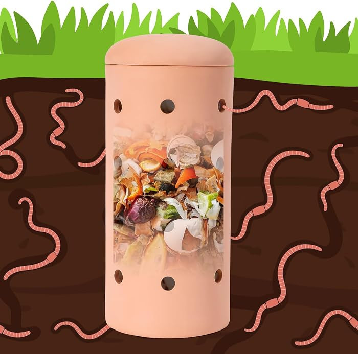 Underground Worm Composting Bin 10In Outdoor Inground Worm Composter for Beginners, Garden Compos... | Amazon (US)