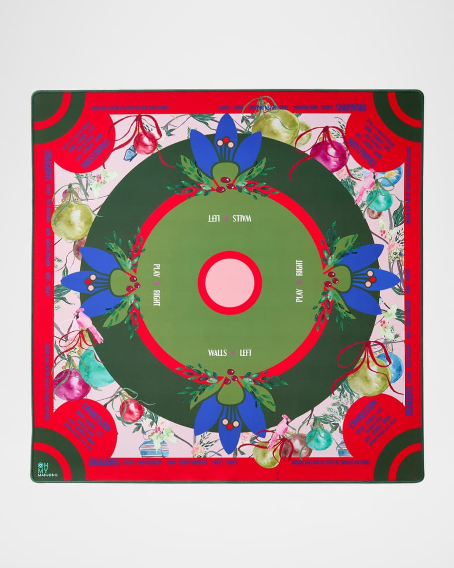 OH MY MAHJONG Spring Fling Neoprene Mahjong Mat | Neiman Marcus