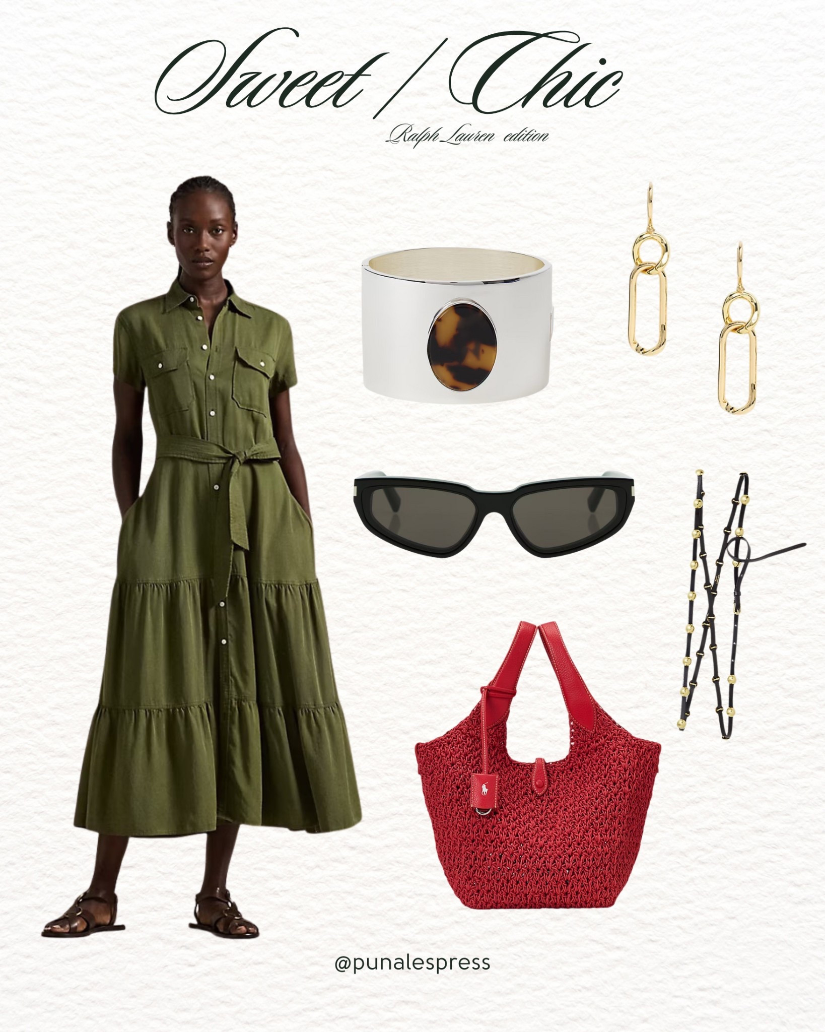 A timeless combo with a bold twist 💚❤️
This Sweet/Chic Ralph Lauren look mixes effortless elegance with statement accessories — the tiered olive dress is a summer staple, and that pop of red? Chef’s kiss.

🛍️ Shop this exact outfit now via my LTK shop
📌 Pin it & explore more on Pinterest + blog @punalespress

#ralphlaurenoutfit #ltksummerfashion #elegantstyleinspo #colorblockinglook #punalespress
👜👒☀️💚🖤


#LTKWorkwear #LTKSeasonal