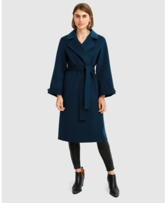 Belle & Bloom Women's Stay Wild Oversized Wool Coat - Grass | Macy's