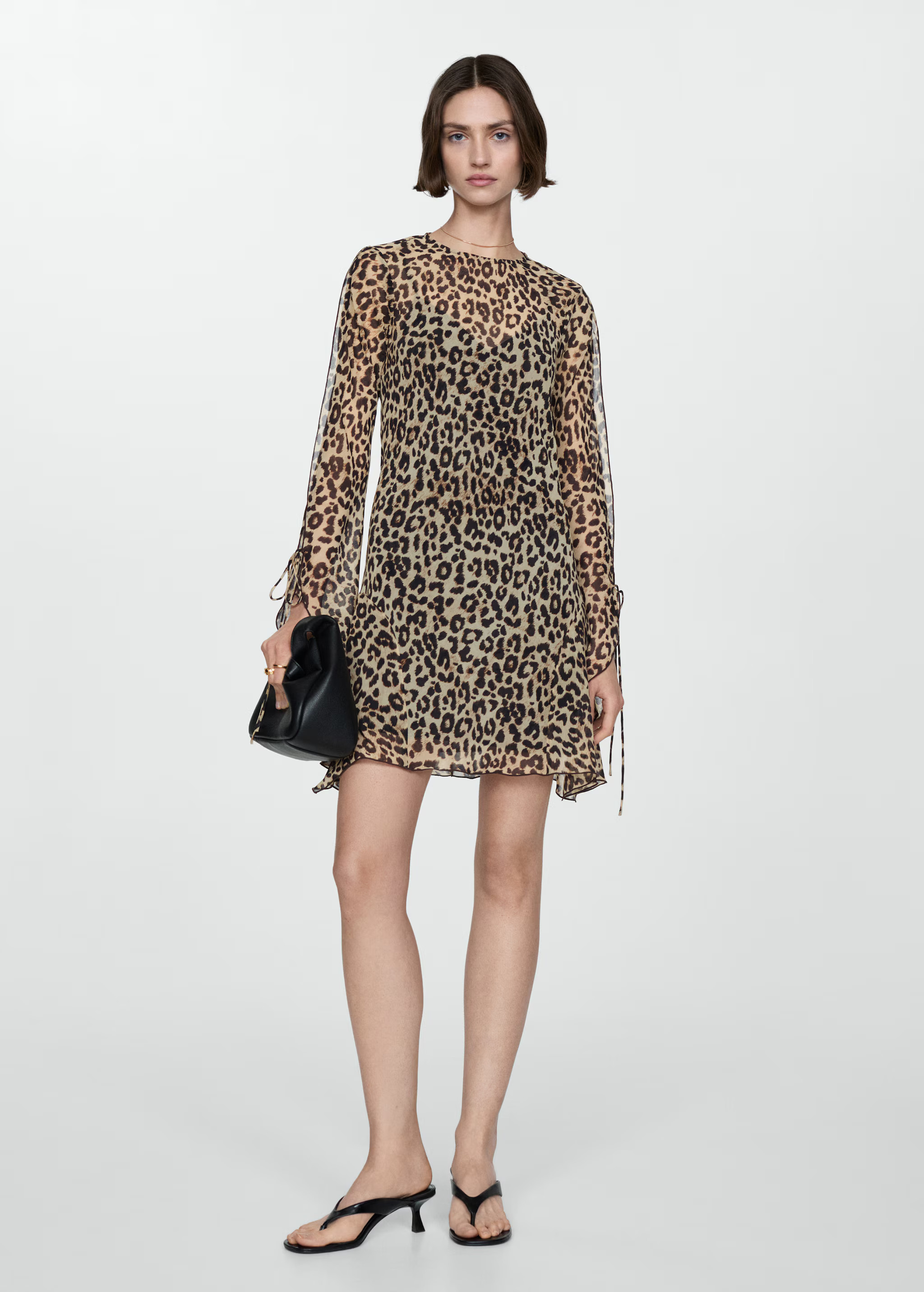 Short leopard dress | MANGO (UK)