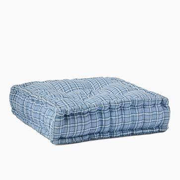 Heather Taylor Home Open Plaid Indoor/Outdoor Floor Cushion | West Elm (US)