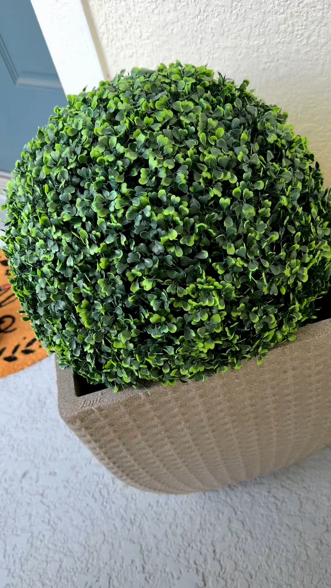 Topiary artificial ball set of two