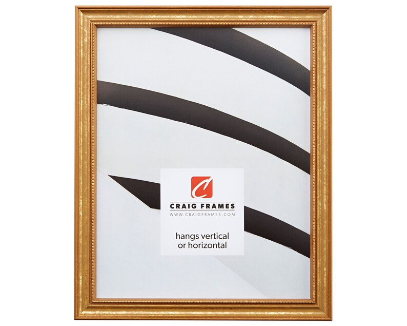 Stratton, Aged Gold Picture Frame, .75" Wide, 35 Common Sizes (314GD) Craig Frames Thin Gold Trad... | Etsy (US)