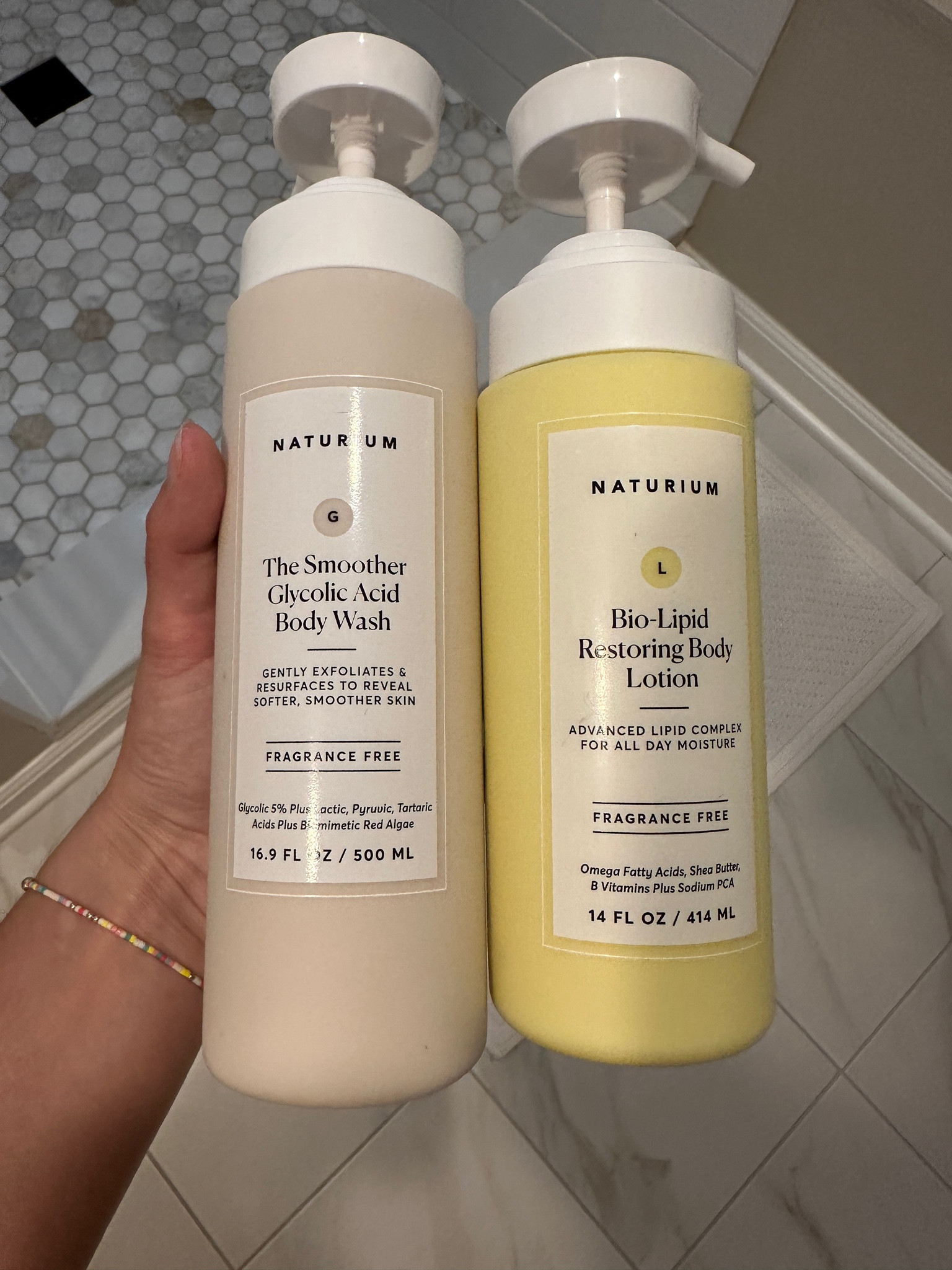 Naturium skin fragrance free glycolic acid exfoliating body wash and biolipid restoring lotion for sensitive skin 

#LTKfindsunder50 #LTKbeauty #LTKfindsunder100