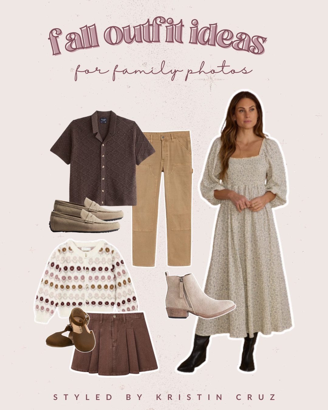 Perfect neutral palette for effortless family coordination! These warm browns and creams photograph beautifully together. 
Love how the different textures keep it interesting but cohesive. 

 #LTKSeasonal #LTKStyleTip #LTKFamily