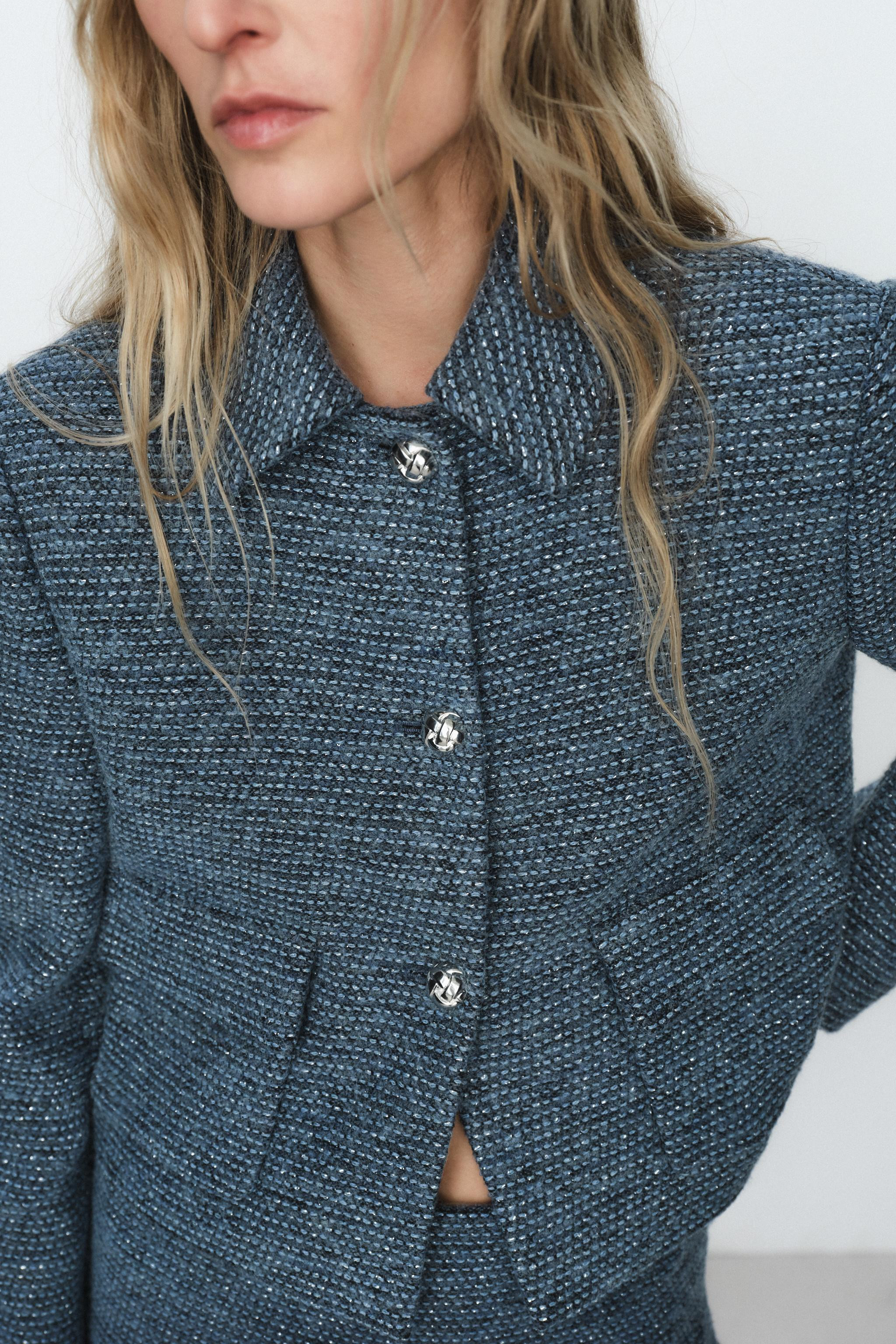 SHORT BOUCLÉ JACKET | Zara UK