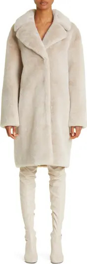 Camille Long Faux Fur Cocoon Coat | Nordstrom