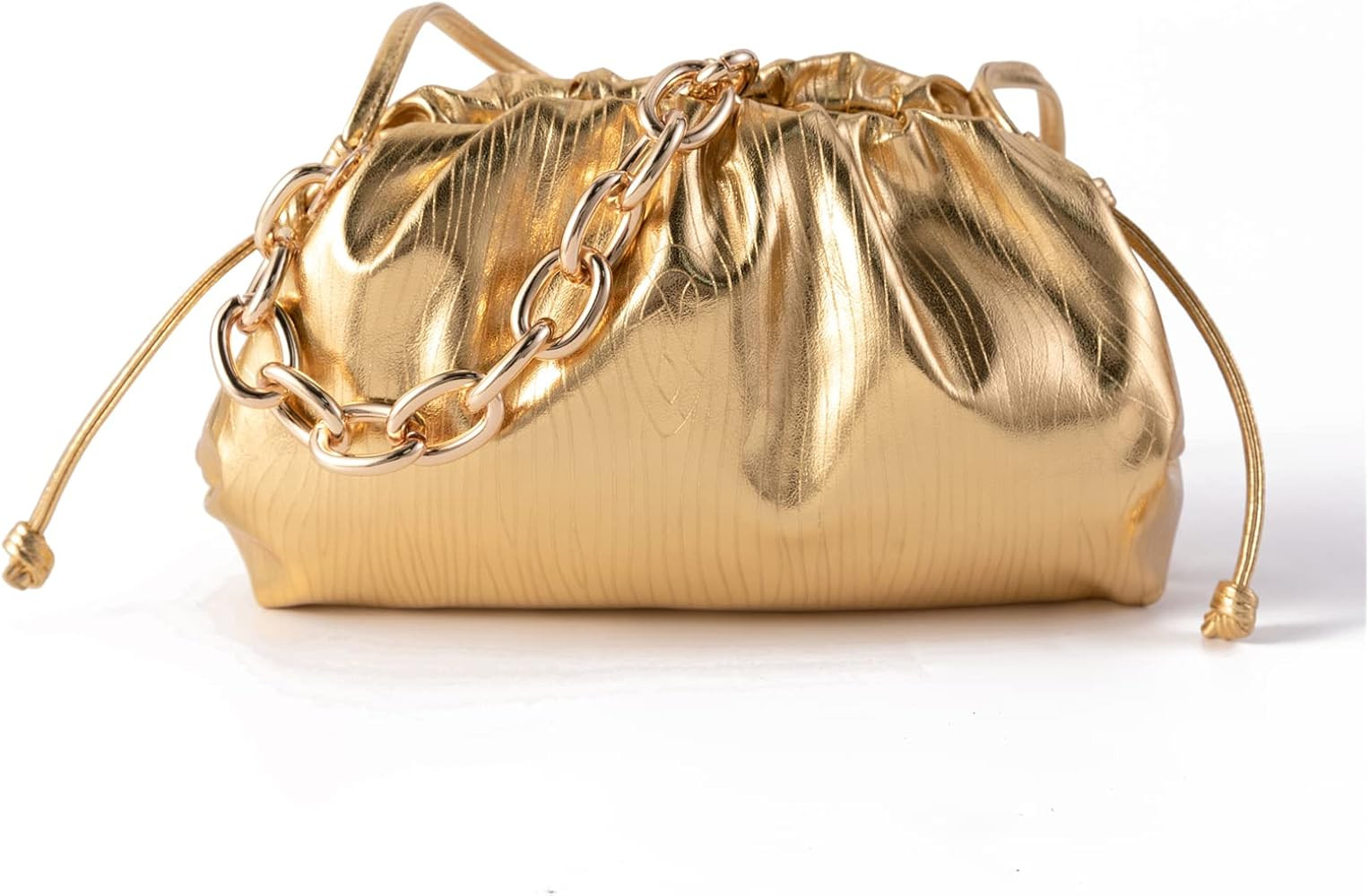 AZWBAG Women Dumpling Crossbody Bag Cloud Evening Bag Sparkly Clutch Purses Chain Shoulder Bag Dr... | Amazon (US)