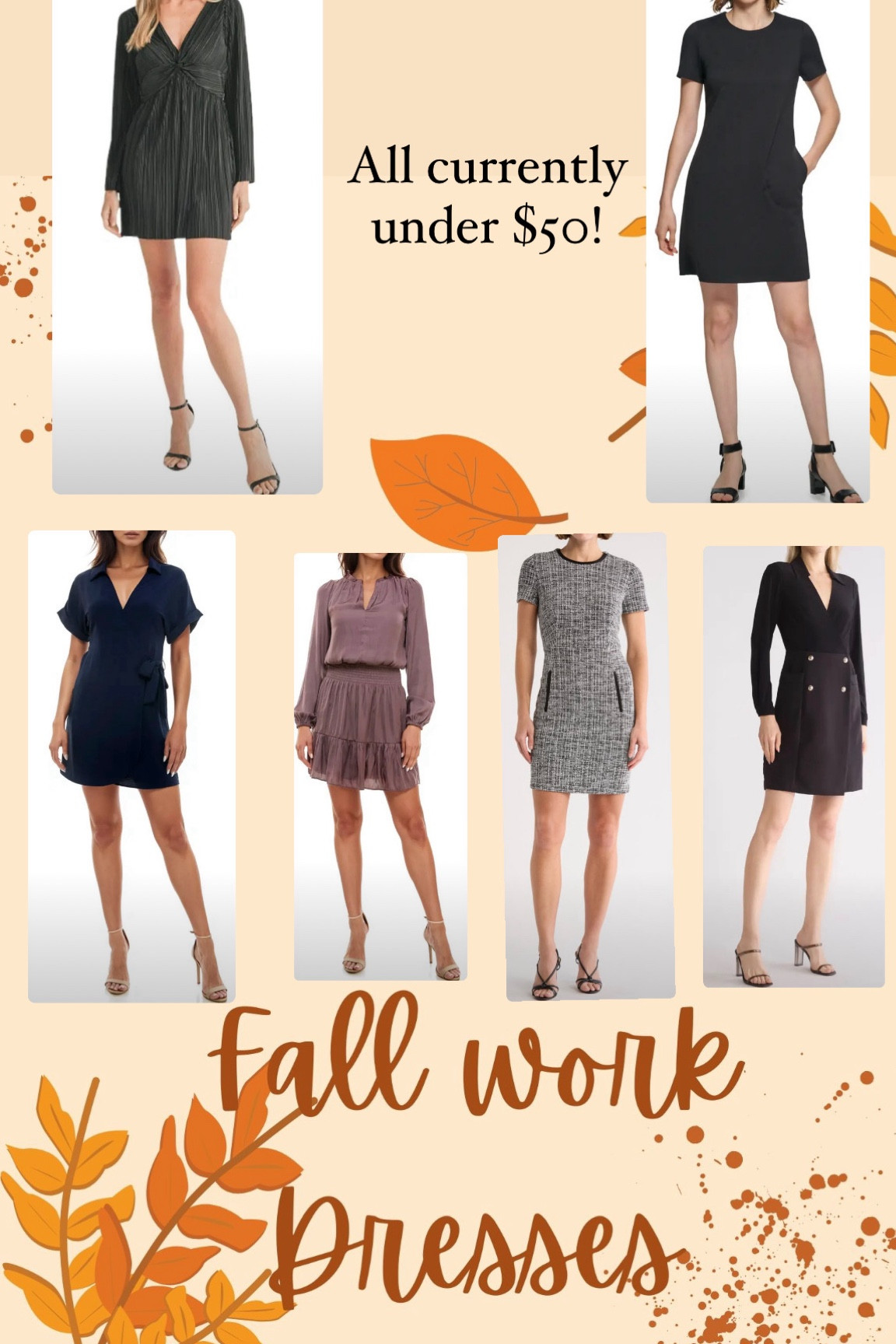 Fall corporate work casual dresses! All currently under $50  

#LTKSaleAlert #LTKWorkwear #LTKFallSale