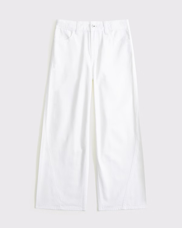 lightweight high rise ultra wide leg jeans | Abercrombie & Fitch (US)