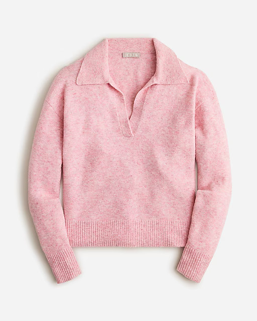 Collared V-neck sweater in Supersoft yarn | J. Crew US