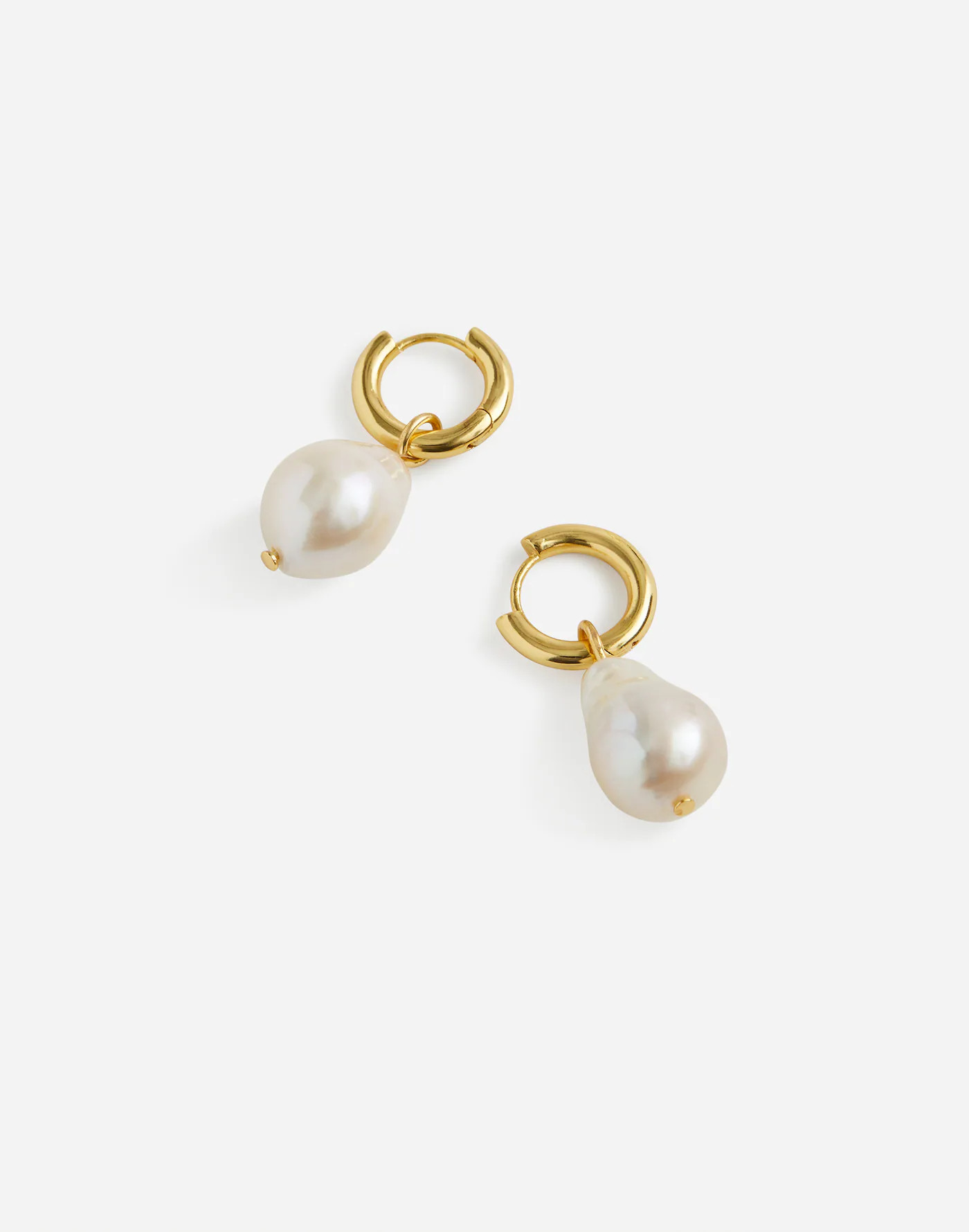 Baroque Freshwater Pearl Statement Hoop Earrings | Madewell | Madewell