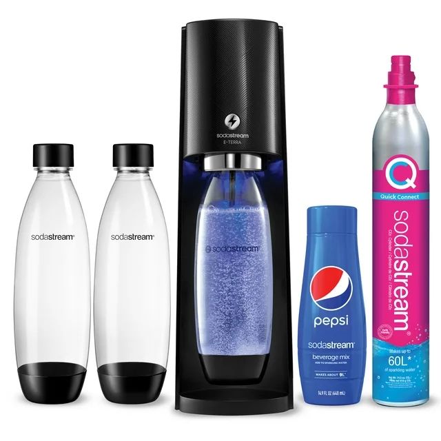 SodaStream E-Terra Black Bundle + Pepsi Flavor | Walmart (US)