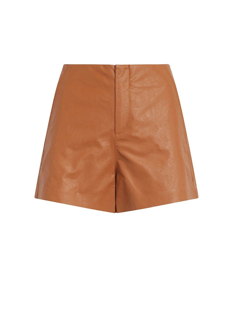Johnnie High-Rise Faux-Leather Shorts | Saks Fifth Avenue