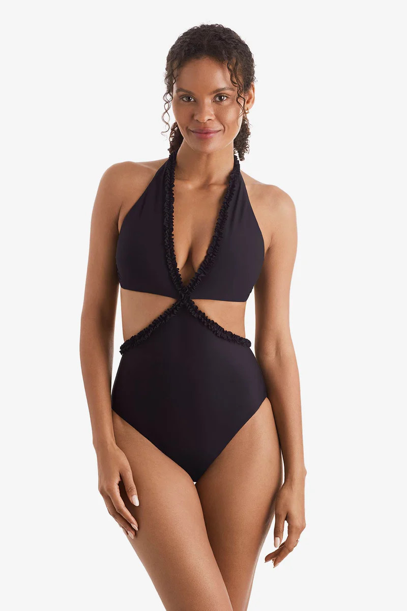 Mimi Flamingo Soleil Solids Sonny Cutaway One Piece | Mimi Flamingo