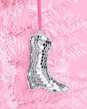 xo, Fetti Disco Cowgirl Boot Ornament - 1 pc | Rodeo Christmas Decorations, Cowgirl Party Supplie... | Amazon (US)