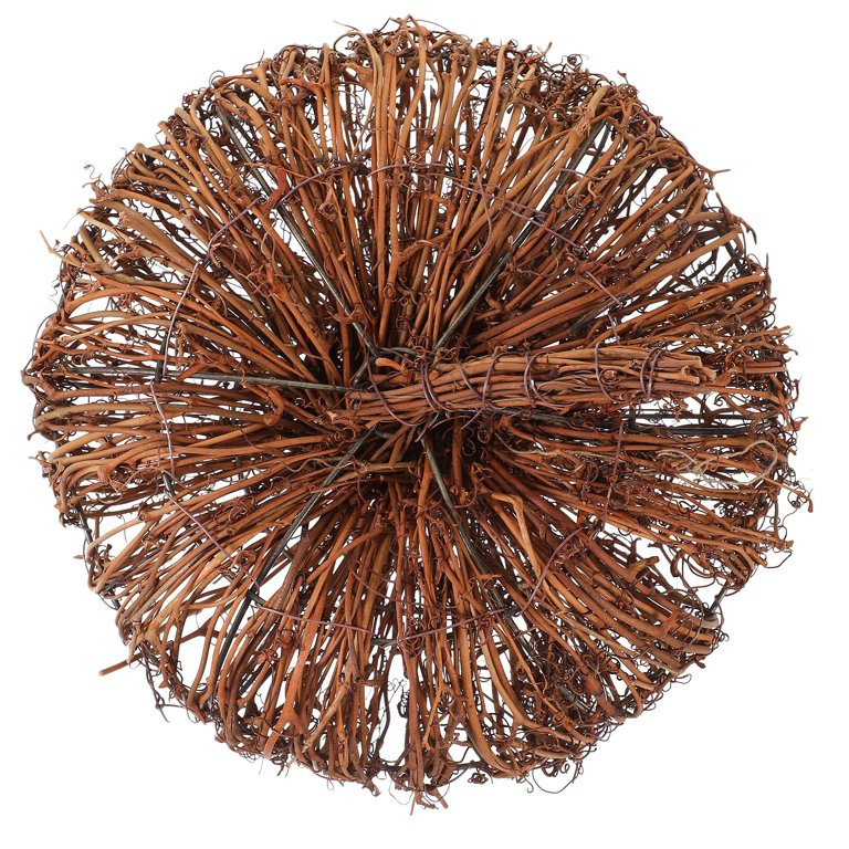 Rattan Pumpkin Decor Desktop Pumpkin Ornament Halloween Home Party Decoration - Walmart.com | Walmart (US)