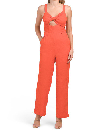 Plisse Twist Jumpsuit | TJ Maxx