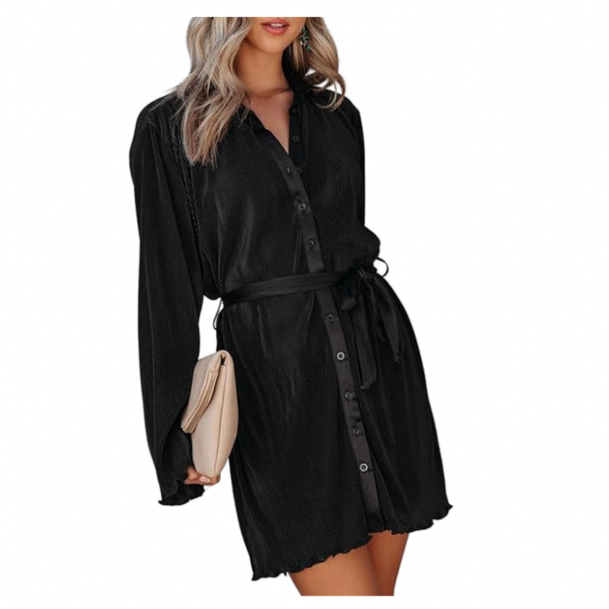 Love this material 🖤 Love a good little black dress 

#dress #dressy #blackdress #littleblackdress #LBD #pliss #datenight #datefit 