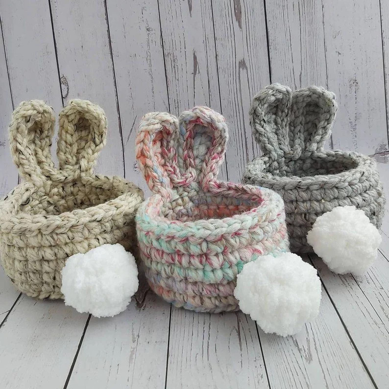 Bunny Basket Easter Basket Easter Decor Easter Decorations | Etsy | Etsy (US)