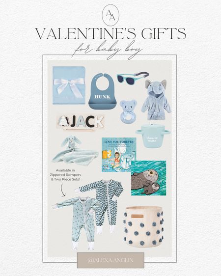 Valentine’s gifts for baby boy 🫶🏼 // baby’s first Valentine’s Day // baby boy rompers // baby boy books // baby boy toys

#LTKkids #LTKbaby #LTKSeasonal
