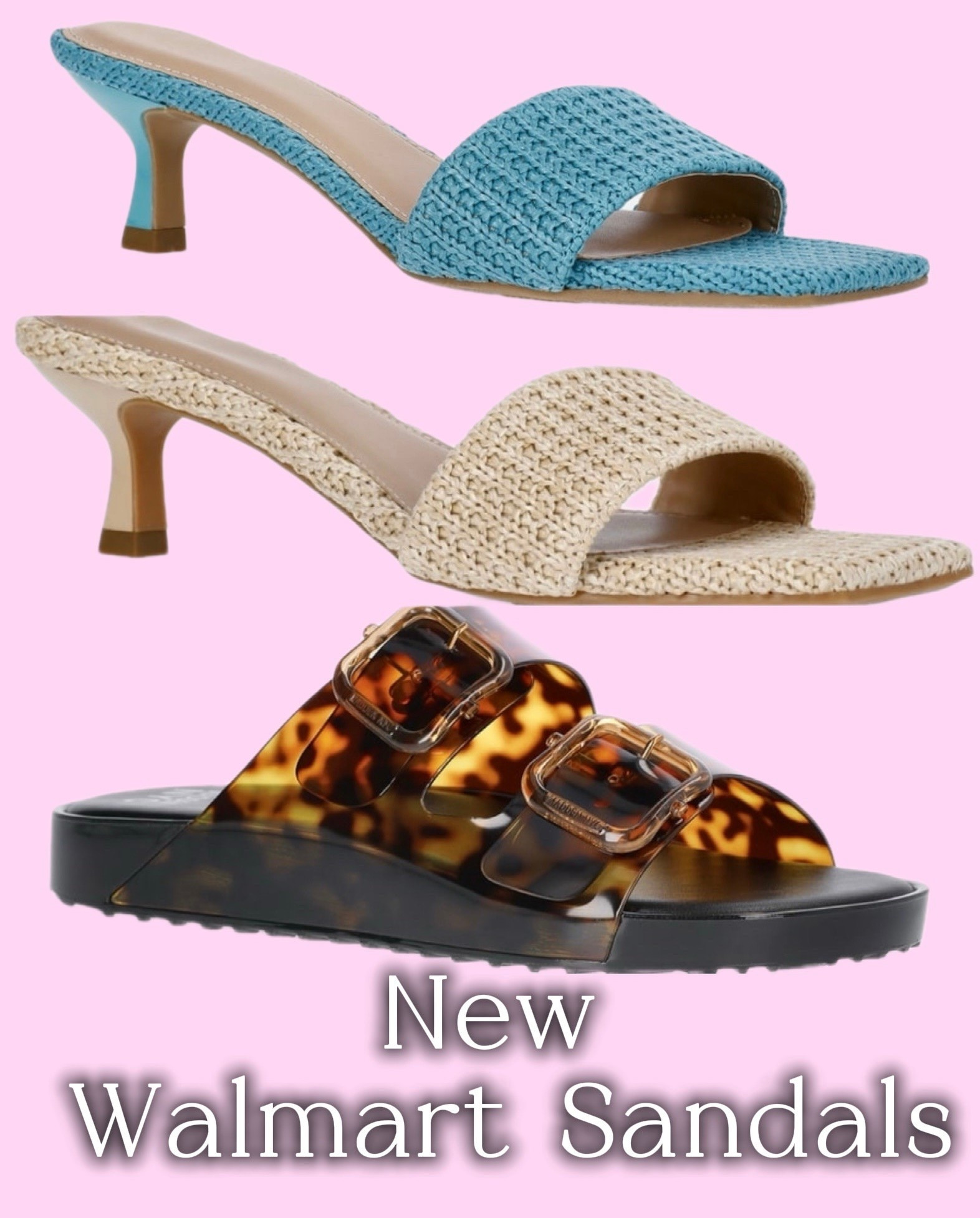 Check out these new walmart sandals! They are so adorable and right on trend. I had to get these to you right away! I know they will sell out soon!!! 🩷🙌🏻👡
#walmartstyle #summersandals