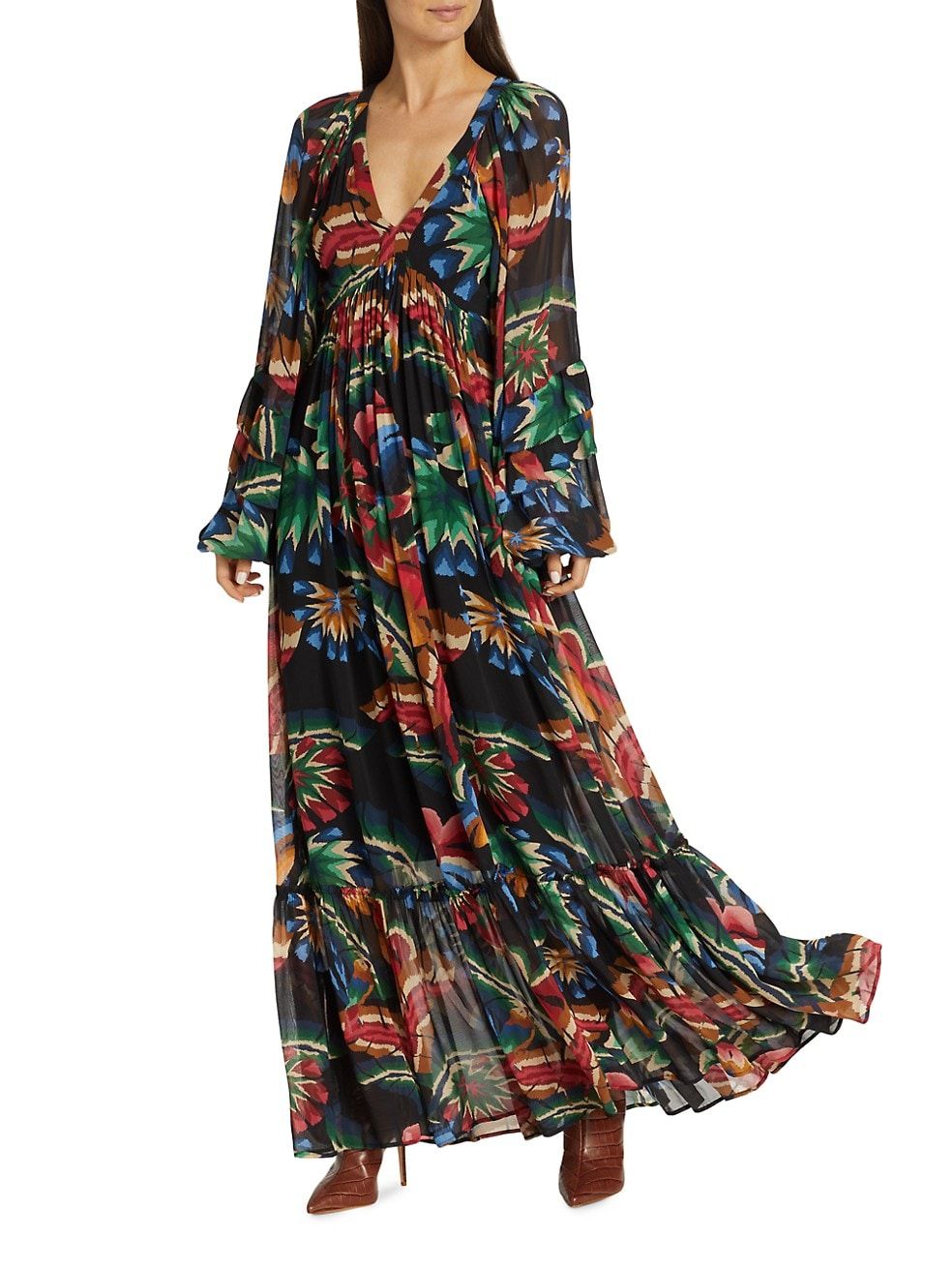 Chevron Forest Maxi Dress | Saks Fifth Avenue