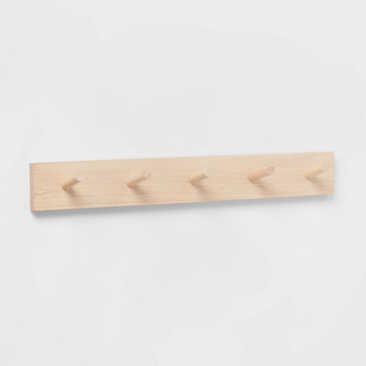 Wood 5 Hooks Rail Natural - Brightroom™ | Target