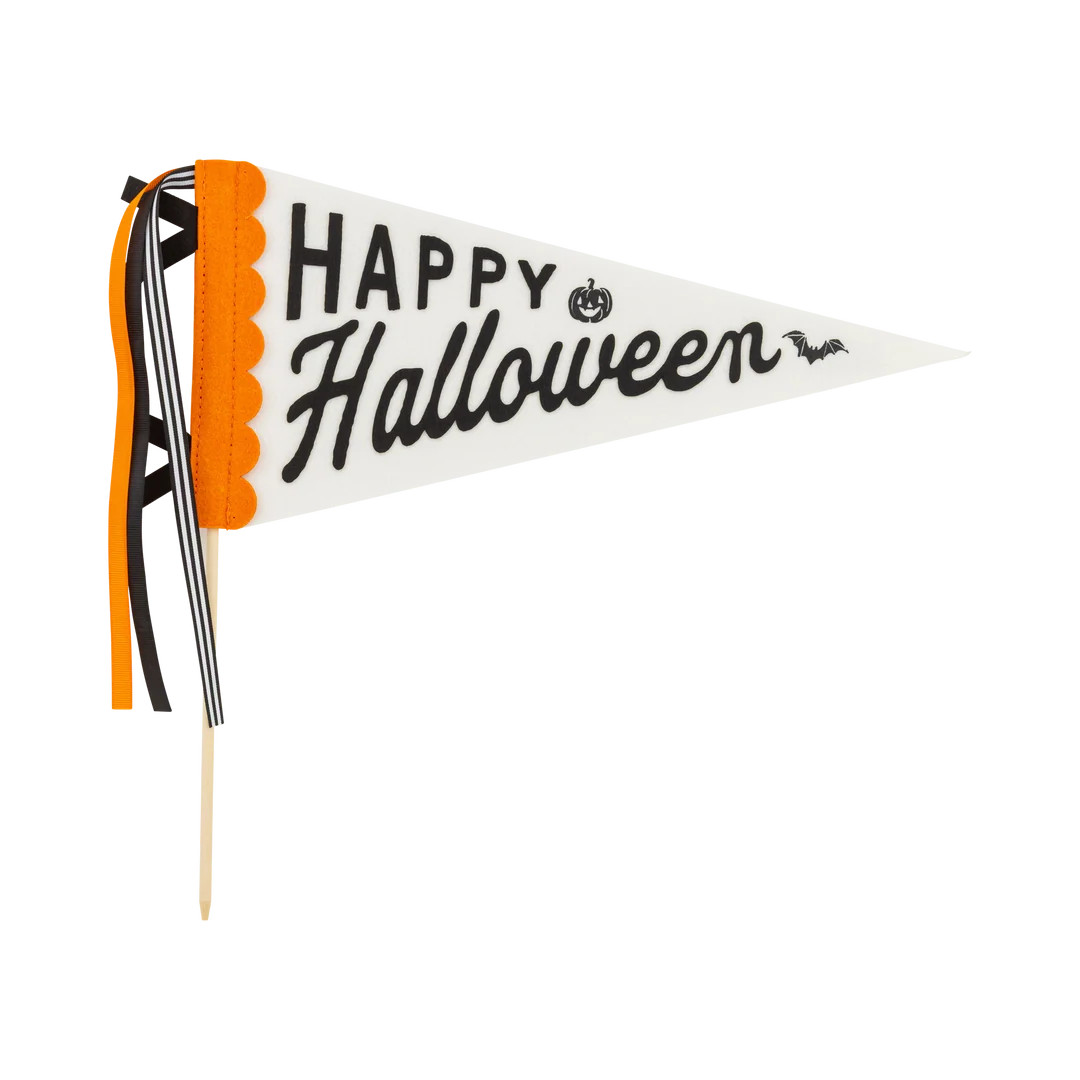 Happy Halloween Felt Pennant | My Mind's Eye