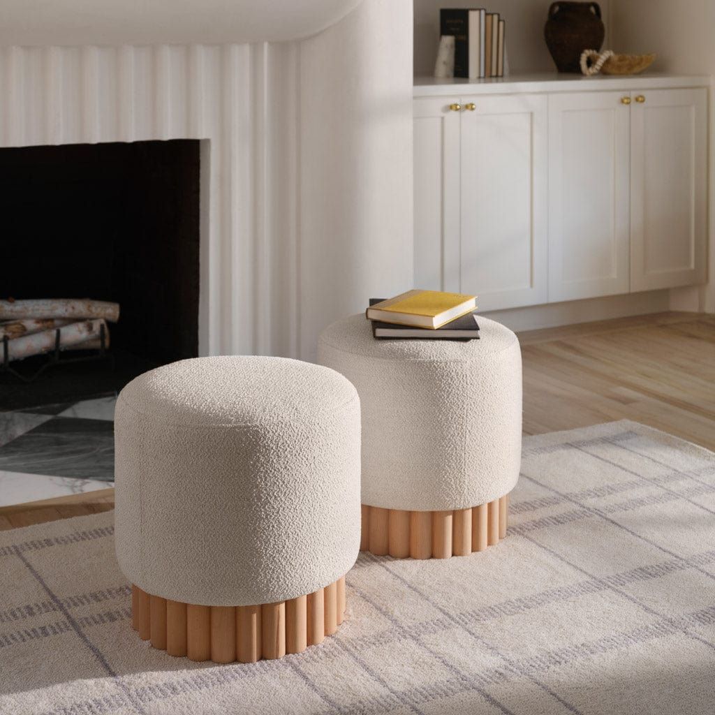 Centro Boucle Ottoman | Upholstered Furniture from The Citizenry | The Citizenry