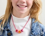 Name Drop Waterproof Kids' Custom Necklace - Pink | BaubleBar