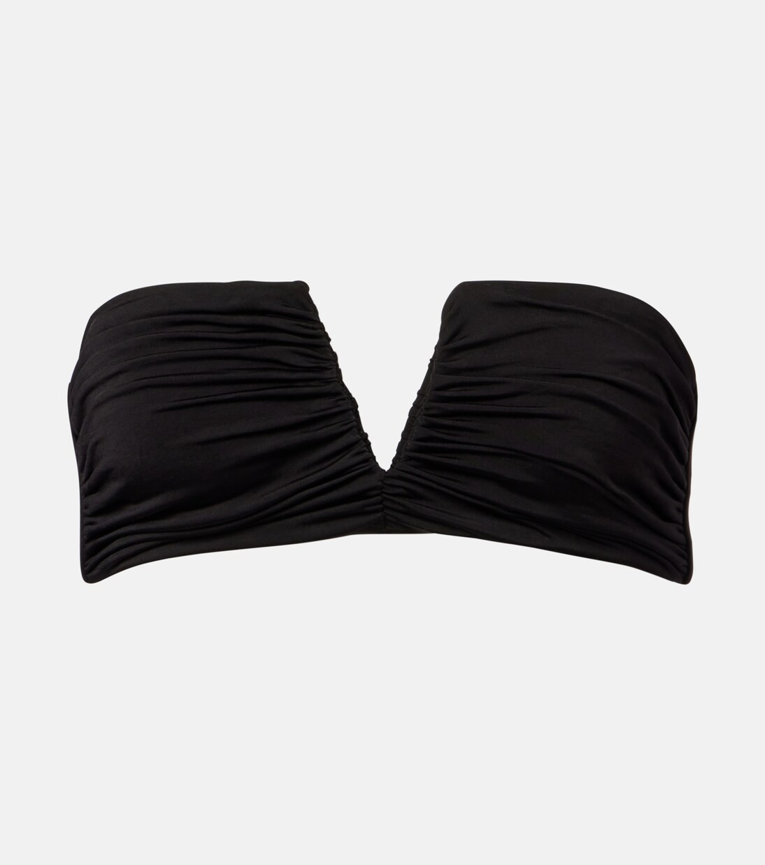 Clara ruched jersey bandeau top | Mytheresa (US/CA)