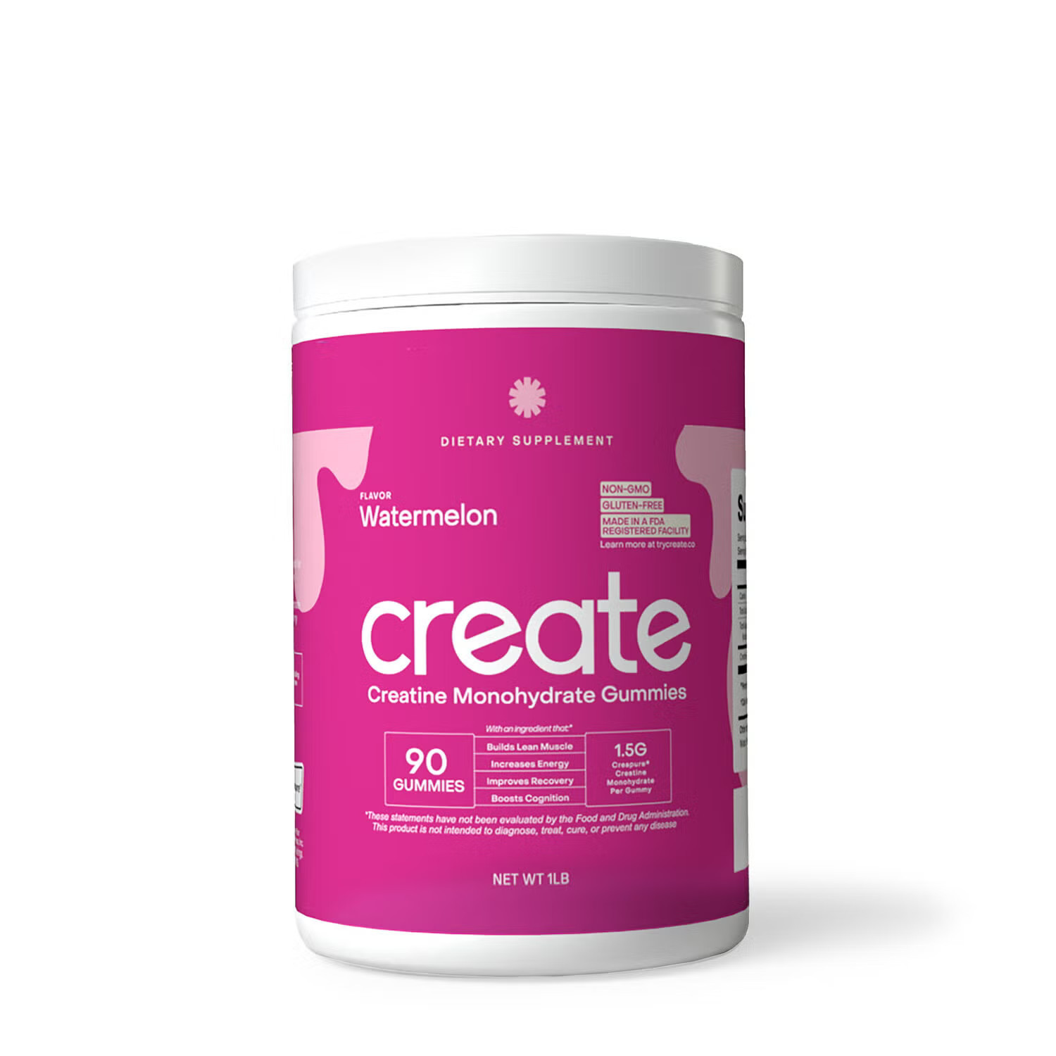 Creatine Monohydrate Gummies - Watermelon - 90 Gummies (30 Servings) | GNC