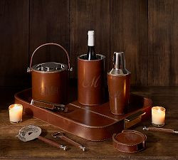 Leather Barware Collection | Pottery Barn (US)