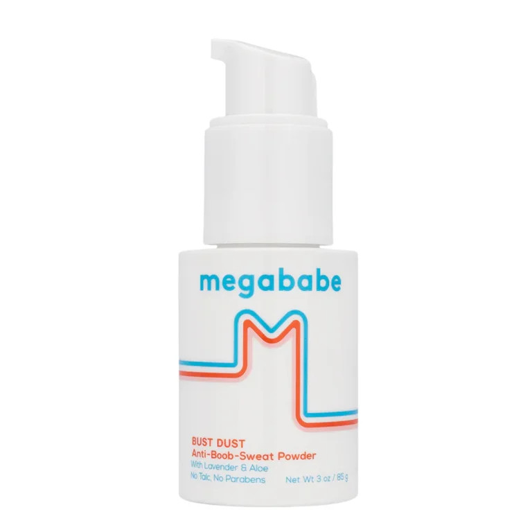 Megababe Bust Dust Sweat-Absorbing Powder, Lavender & Aloe, Talc-Free, All Natural, 3 oz | Walmart (US)