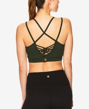 Gaiam Stella Strappy Compression Medium-Impact Sports Bra | Macys (US)