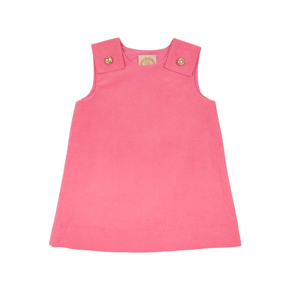 Juliet Jumper (Corduroy) - Hamptons Hot Pink with Brass Buttons | The Beaufort Bonnet Company