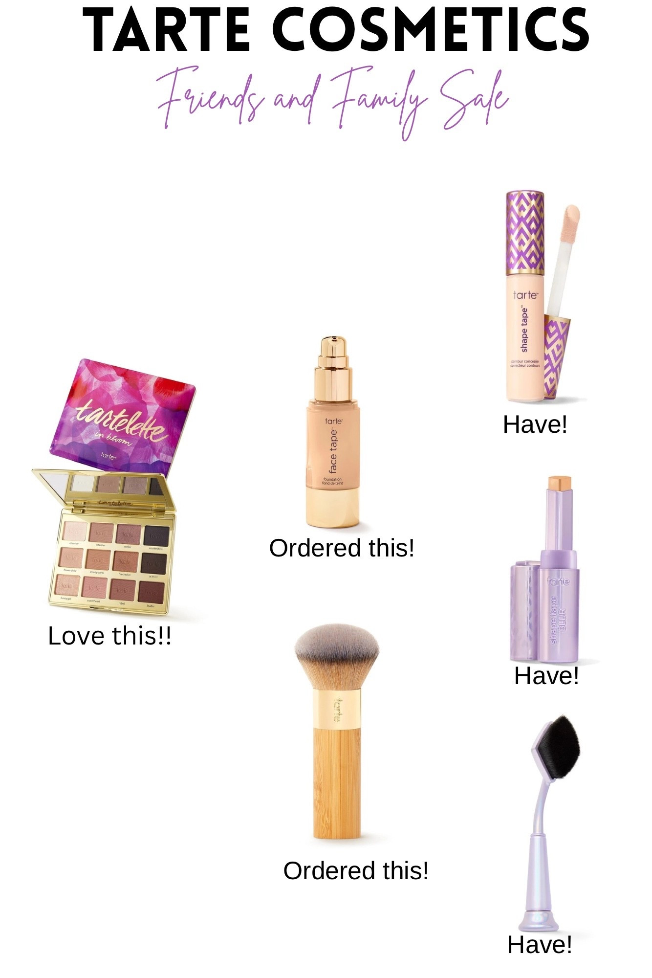 Tarte Cosmetics Friends and Family Sale!!  

#LTKSaleAlert #LTKBeauty #LTKFindsUnder50