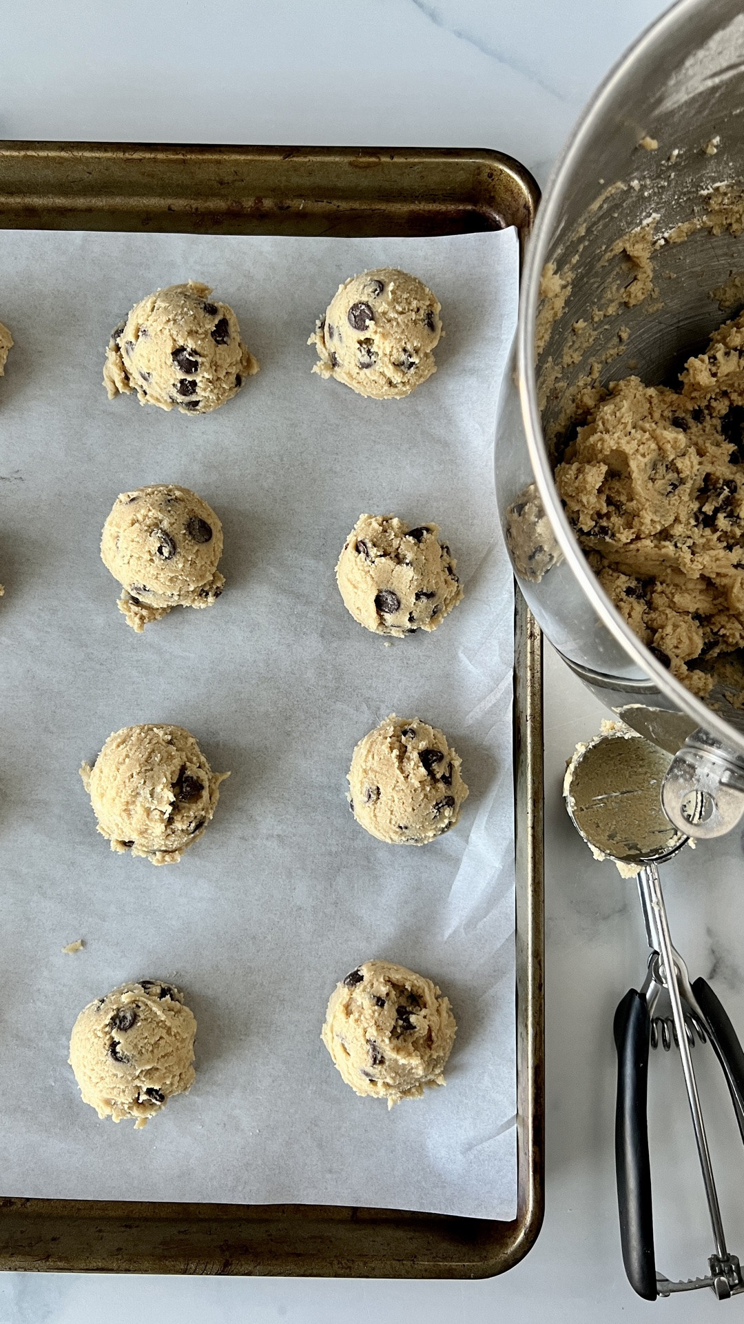 The one tool I reach for every single time I make cookies is my cookie scoop and I will never go back to using a spoon!

This medium scoop gives me perfectly portioned dough balls every single time so every cookie bakes up the same size, the same shape, and with those gorgeous golden edges. No more guessing, no more uneven batches, no more some cookies overdone while others are still raw in the middle.

I use mine for chocolate chip cookies, sourdough discard cookies, peanut butter cookies, snickerdoodles, AND meatballs and energy bites. It’s honestly one of the most hardworking tools in my kitchen.

What I love most:
🍪 Perfectly even cookies every single bake
🍪 No more sticky dough on your hands
🍪 Spring-release makes it so fast and easy
🍪 Works for way more than just cookies

Tap to shop my favorite cookie scoop!

#LTKHome #LTKfindsunder50 #LTKfoodie
#cookiescoop #bakingtips #chocolatechipcookies #scratchbaking #homebaker #bakingessentials #cookiebaking #kitchenmusthaves #bakingtools #bakingfromscratch #cookierecipes

#LTKdayinmylife #LTKfoodie #LTKHome