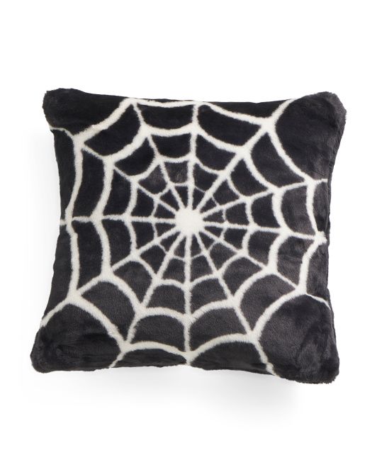 20x20 Spider Web Pillow | TJ Maxx