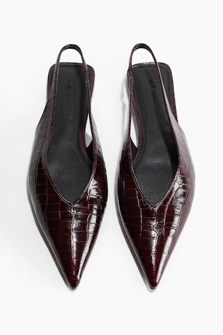 H & M - Leather Slingbacks - Red | H&M (US + CA)