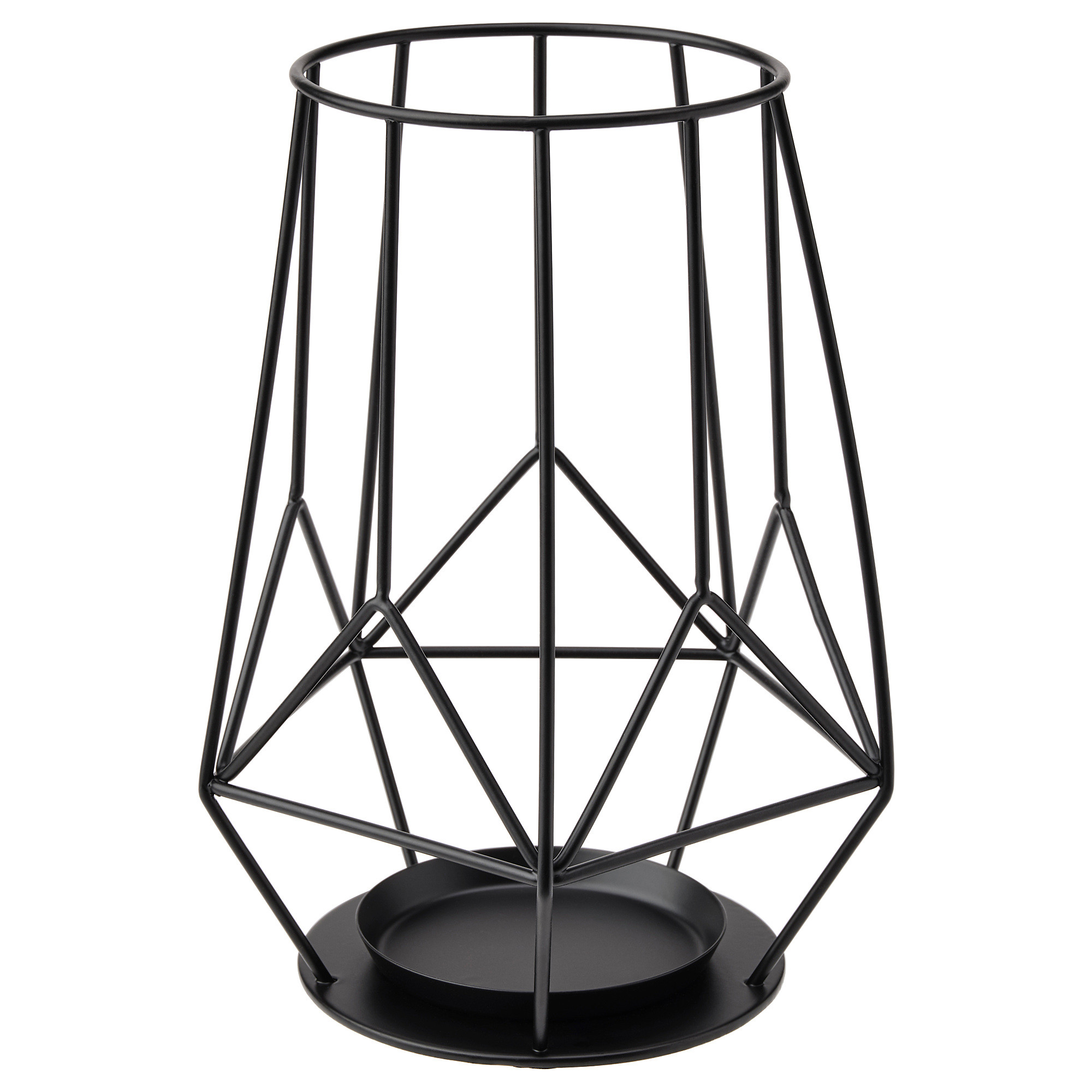 PÄRLBAND Kerzenständer für Blockkerze, schwarz, 21 cm - IKEA Deutschland | IKEA (DE)