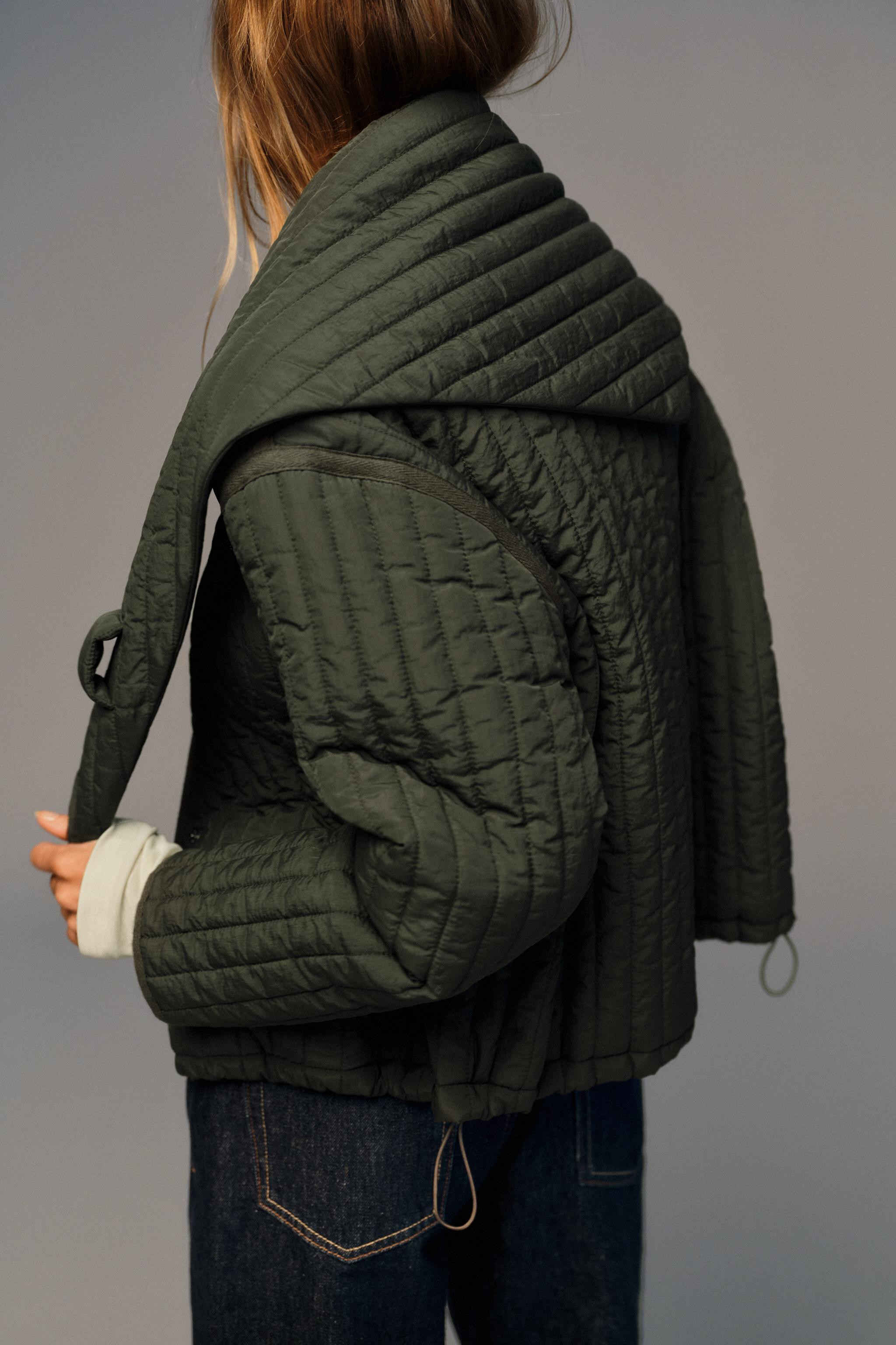 DETACHABLE SCARF PUFFER JACKET | Zara Canada
