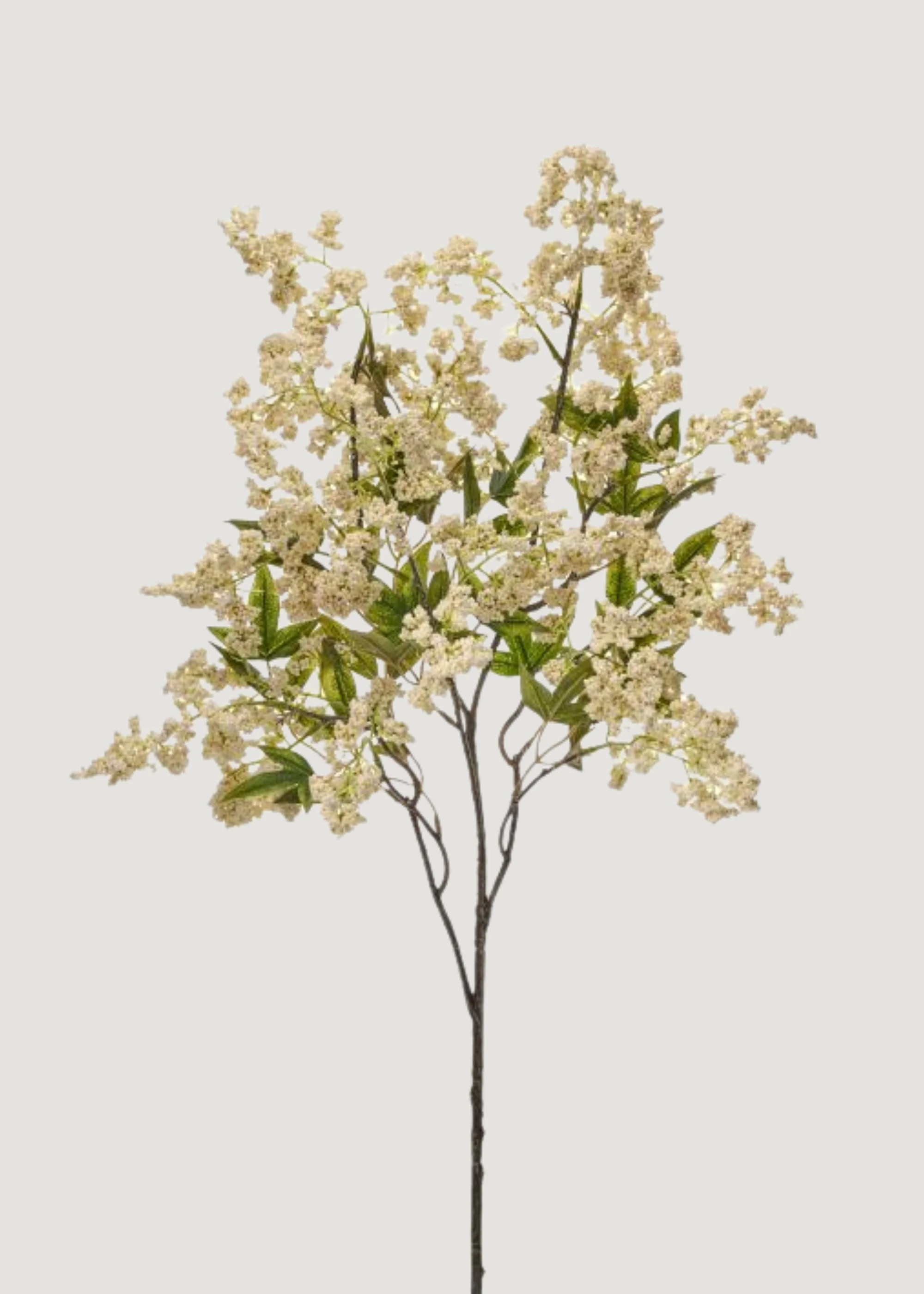 Cream Artificial Wild Plum Berry Branch - 43" | Afloral