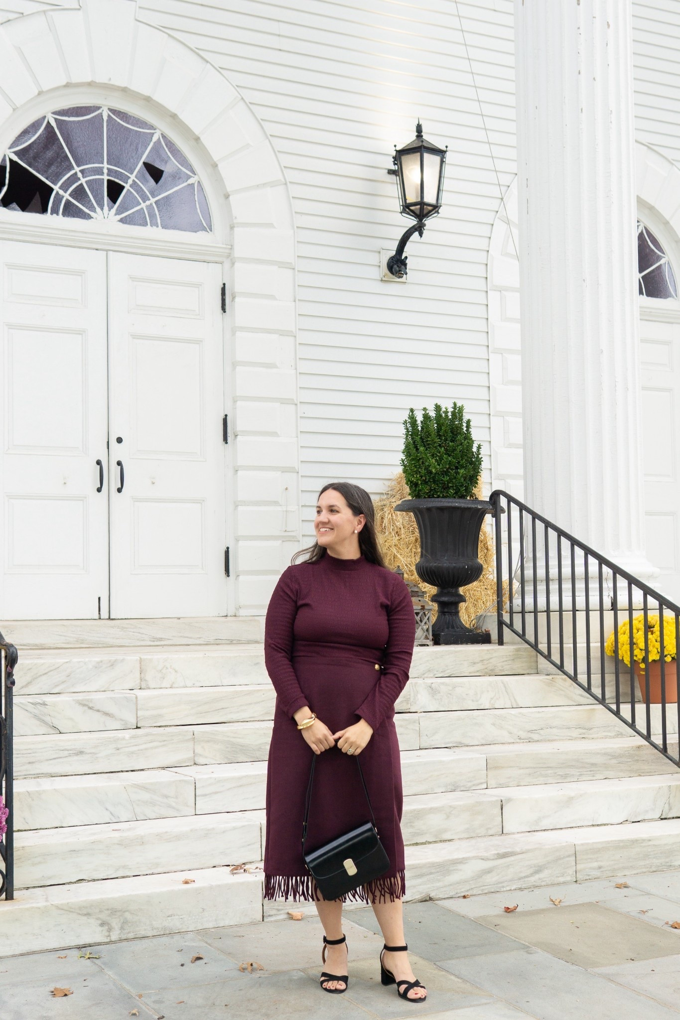 A Thanksgiving look in burgundy. Ann Taylor really nails it with stunning pieces that are both classic and chic  

#LTKHoliday #LTKMidsize