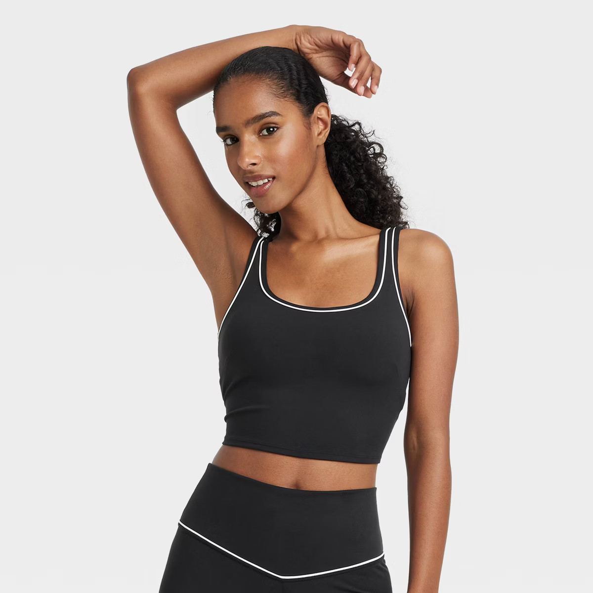 Women's Tipped Cropped Sports Bra - JoyLab™ | Target